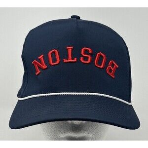 Reversed Upside Down Boston Hat Snapback Rope Navy Baseball Mens Cap Red Sox